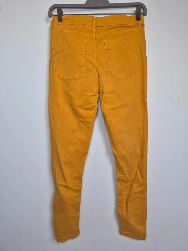 Kiabi Jean Skinny Amarelo Mostarda Tamanho 36 – photo 2